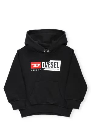 Diesel Kids Logo Printed Hoodie