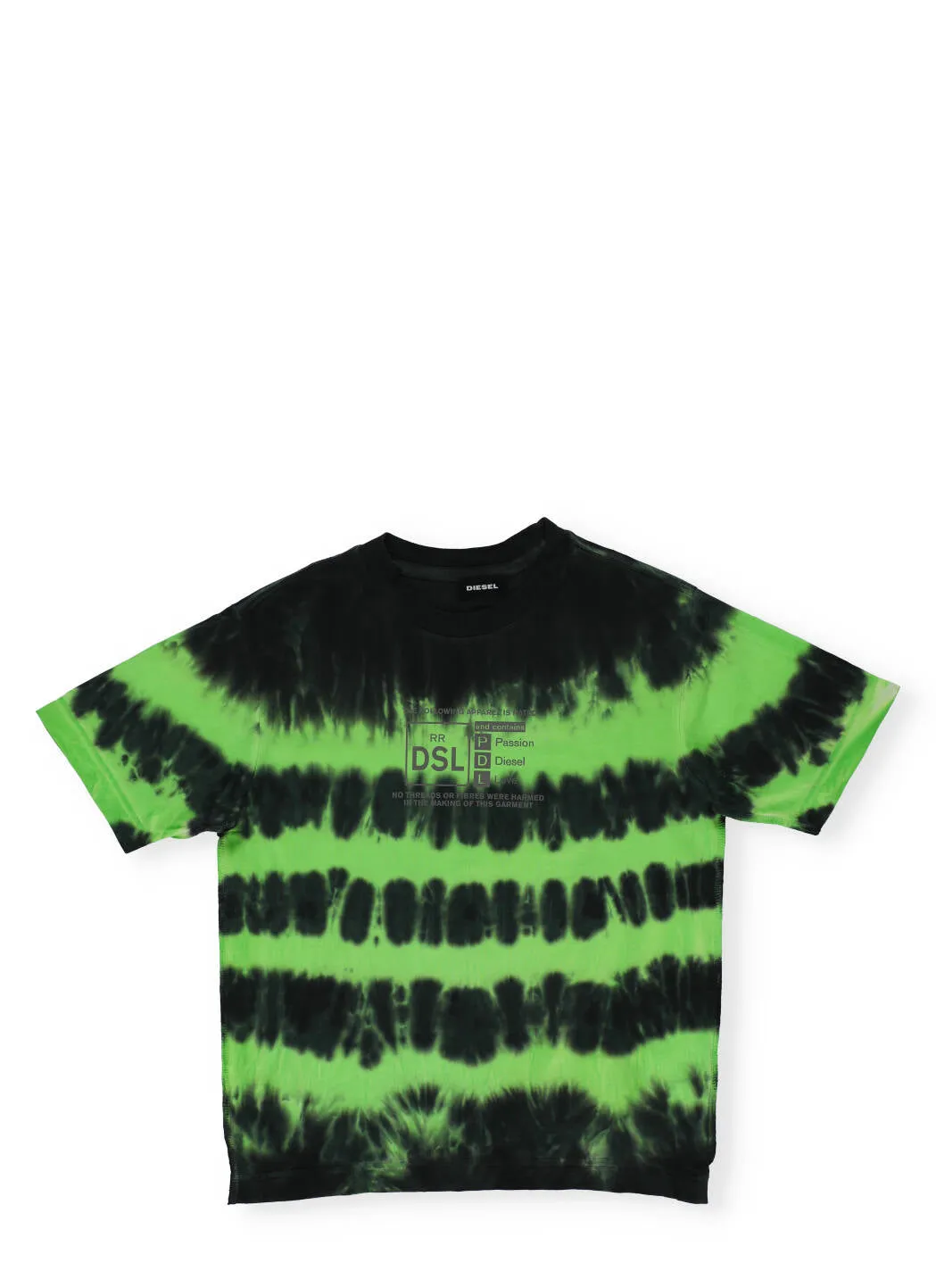 Diesel Kids Logo Printed Tie-Dye T-Shirt