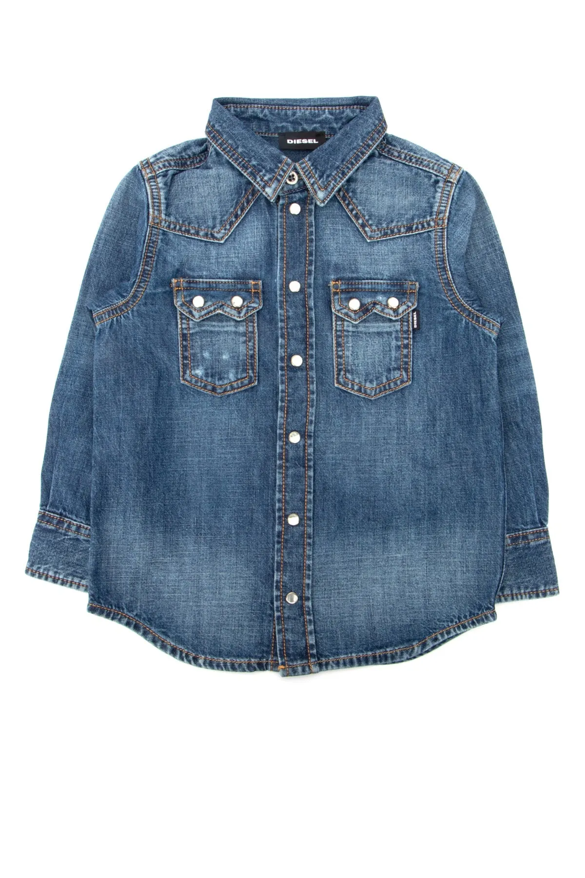 Diesel Kids Long Sleeve Denim Shirt