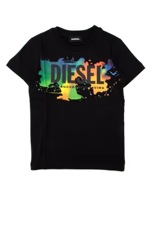 Diesel Kids TDosky Logo Printed T-Shirt
