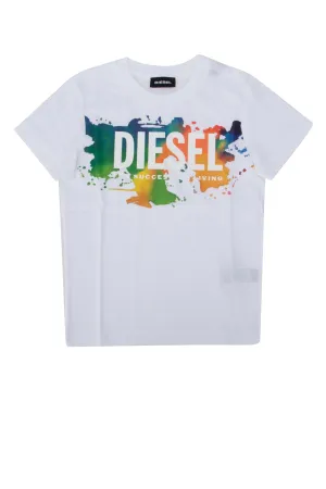 Diesel Kids TDosky Logo Printed T-Shirt
