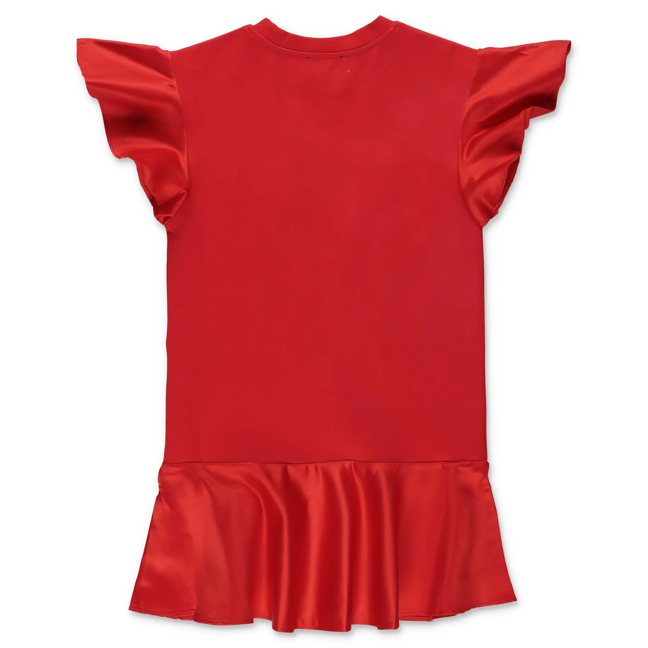 DKNY Kids Logo Patch Ruffled Dress