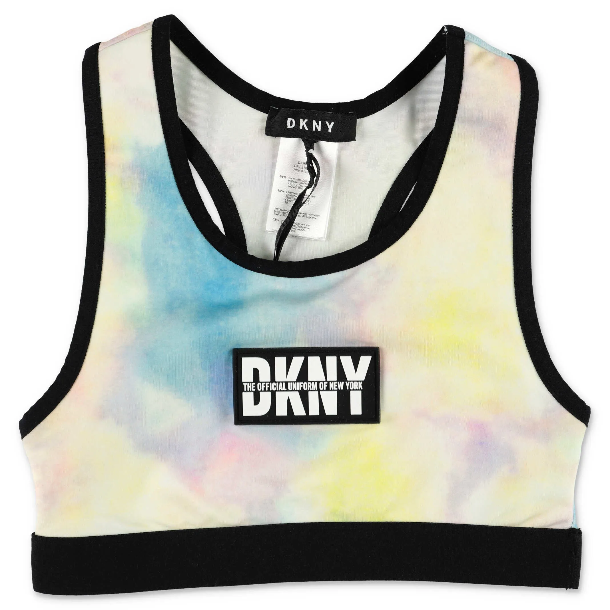 DKNY Kids Logo Printed Crop Top
