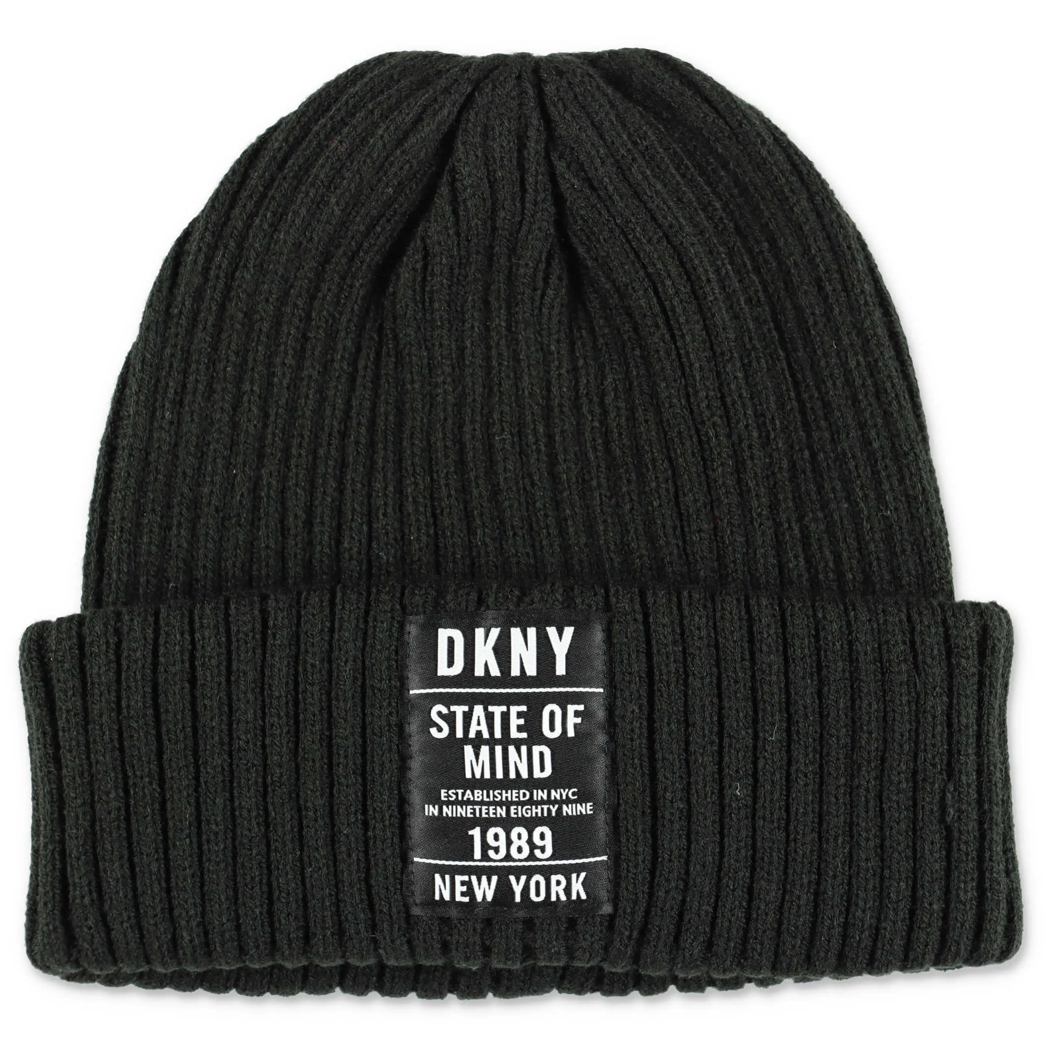 DKNY Kids Rib-Knit Beanie