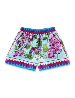 Dolce & Gabbana Kids Allover Floral Printed Shorts