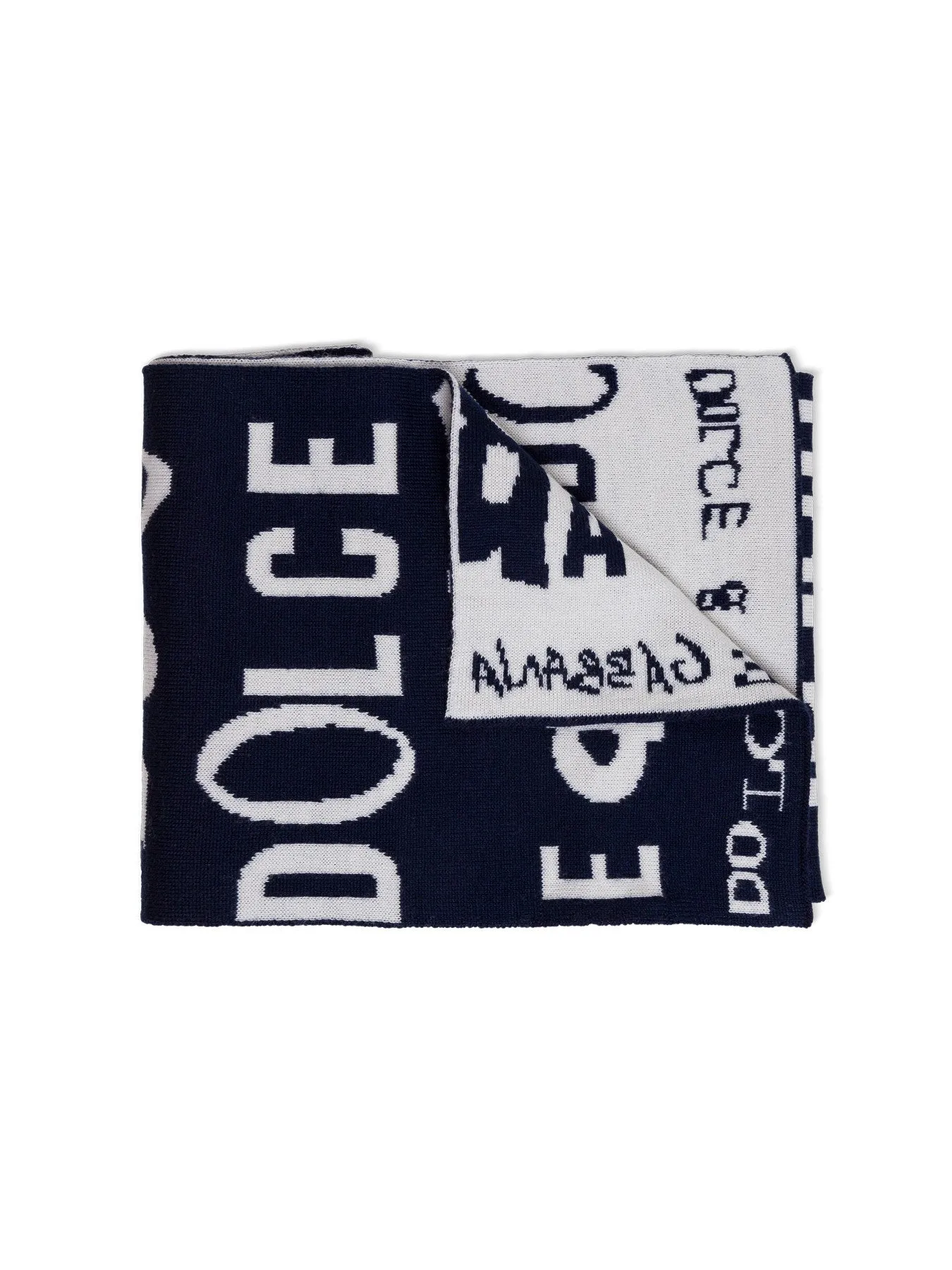 Dolce & Gabbana Kids Allover Logo Jacquard Scarf