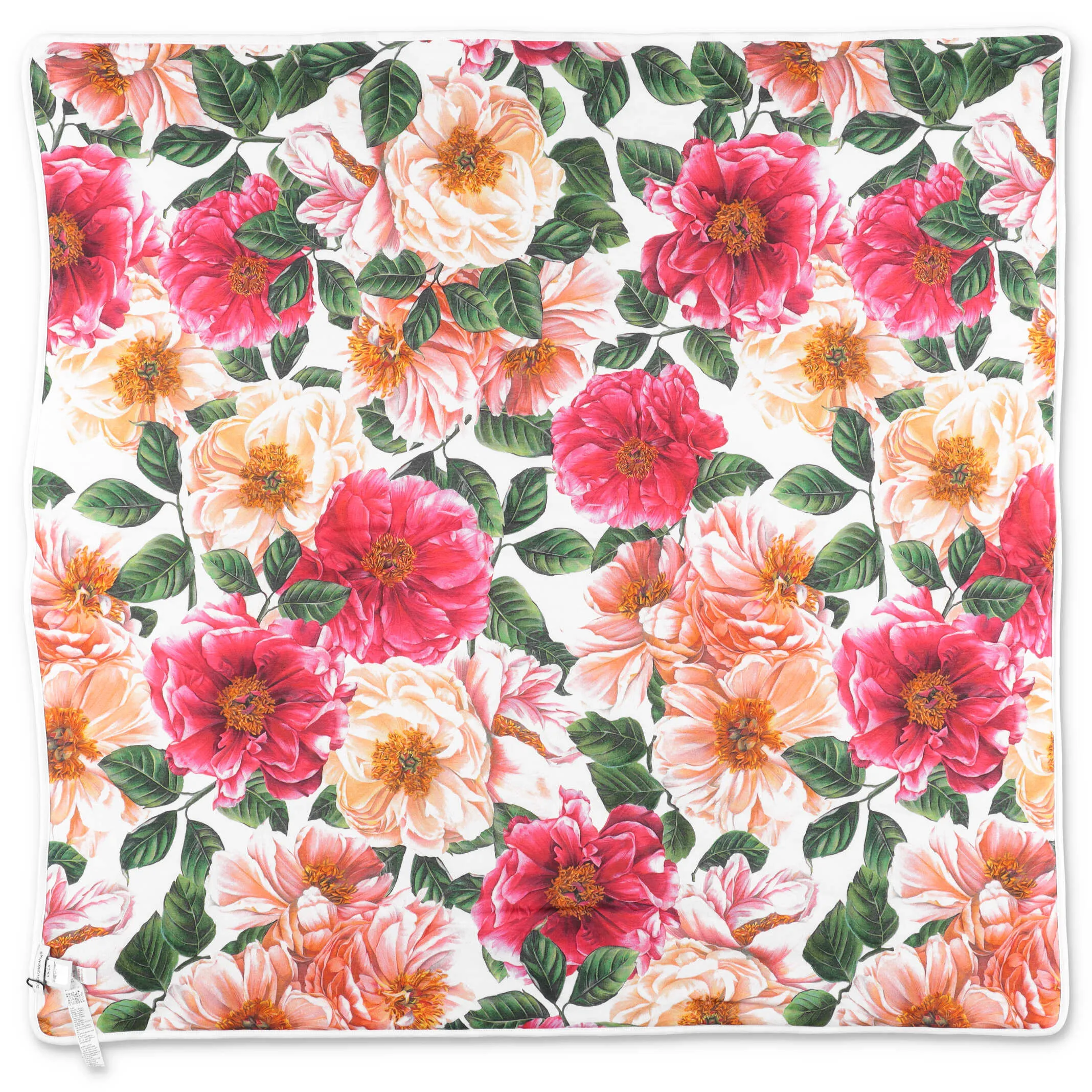 Dolce & Gabbana Kids Camellia DG Print Blanket