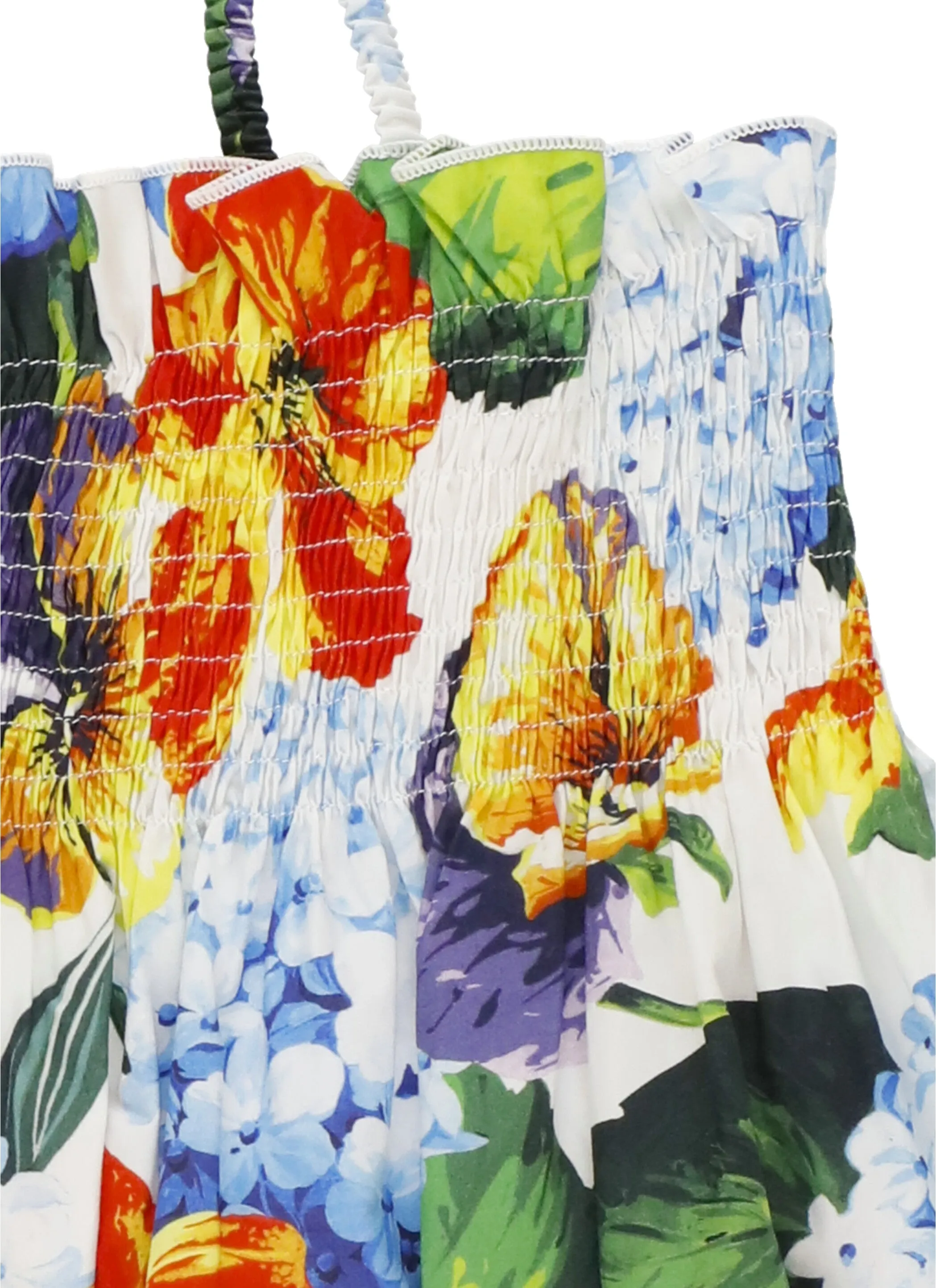 Dolce & Gabbana Kids Camellia Print Dress