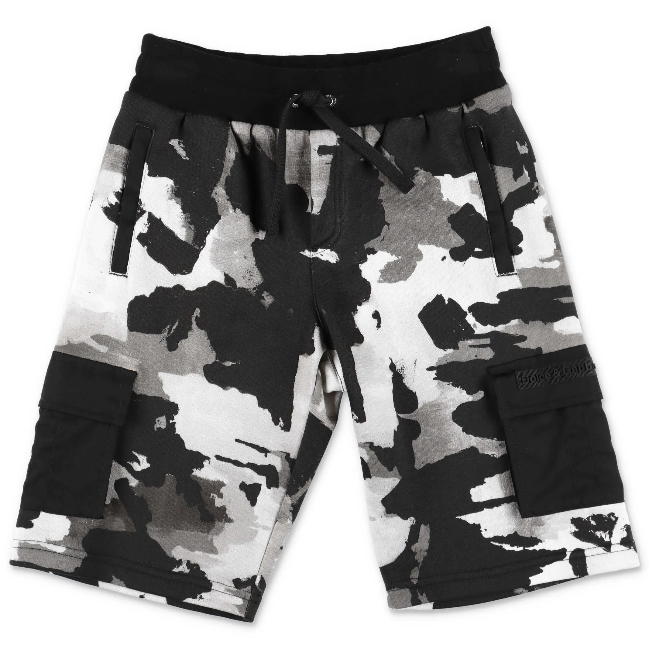 Dolce & Gabbana Kids Camouflage Print Jogging Shorts