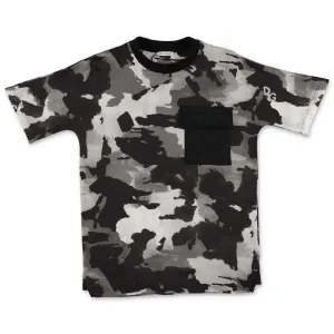 Dolce & Gabbana Kids Camouflage Print T-Shirt
