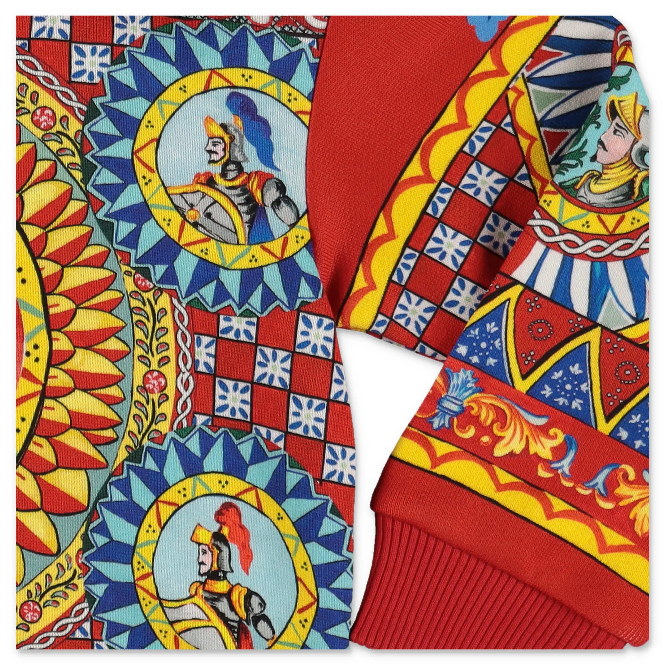 Dolce & Gabbana Kids Carretto Print Hooded Jacket