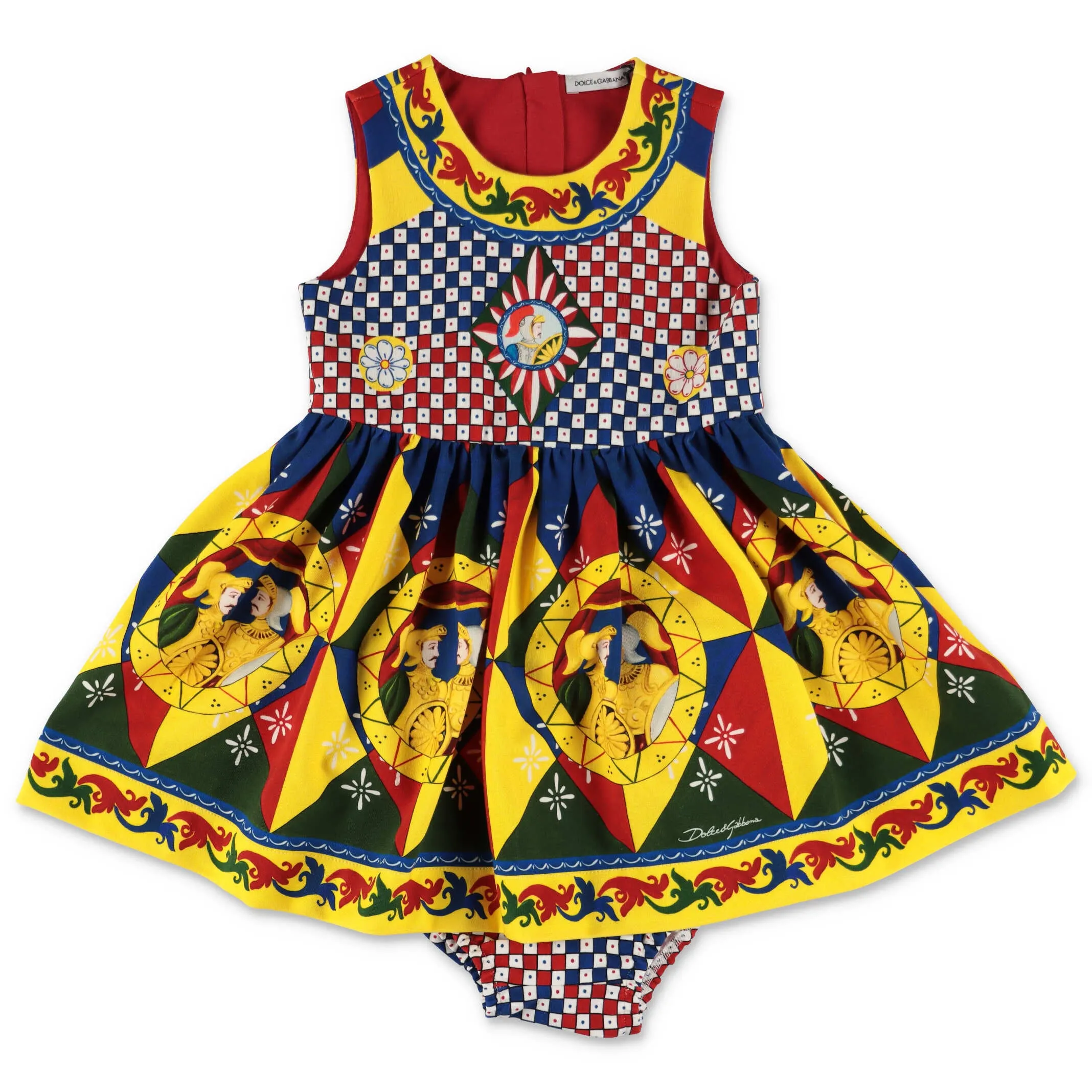 Dolce & Gabbana Kids Carretto Print Interlock Dress