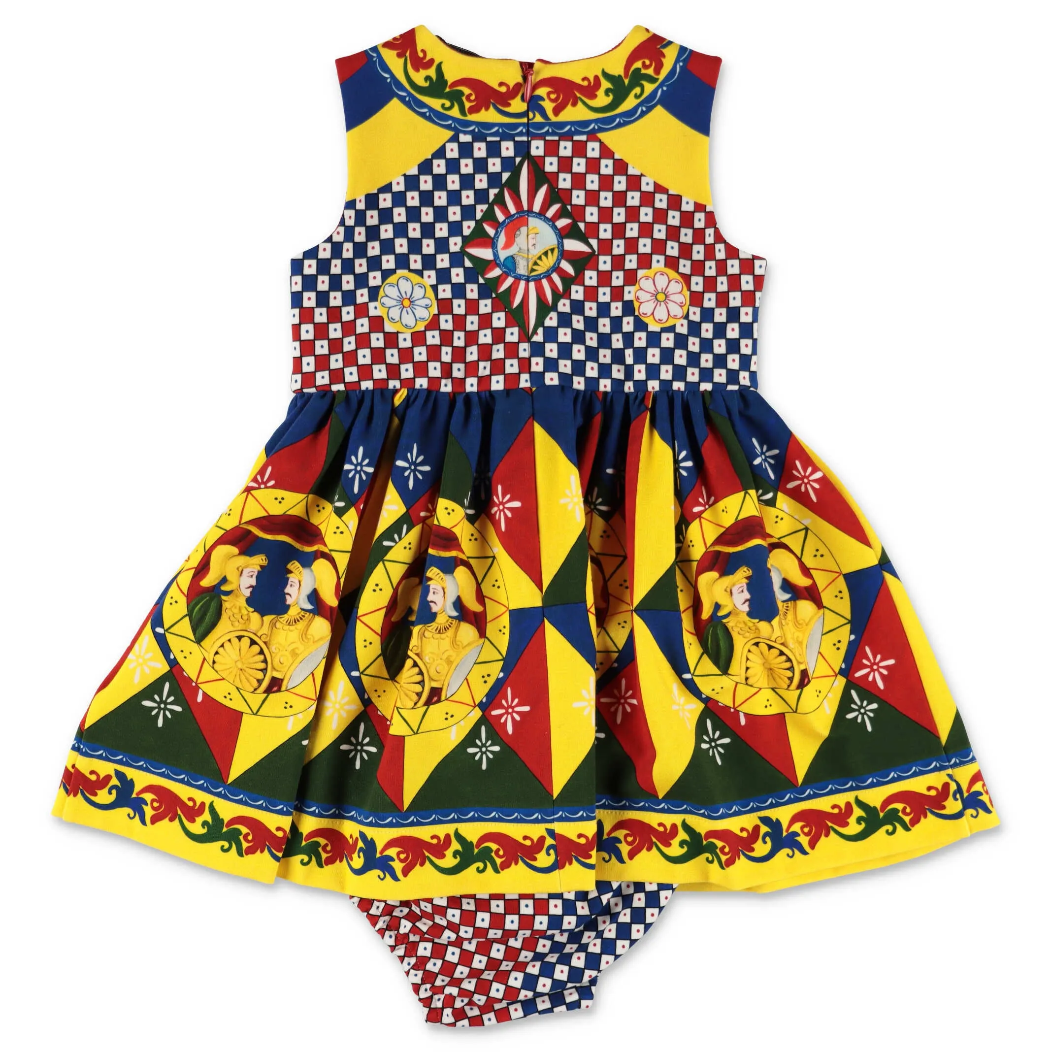 Dolce & Gabbana Kids Carretto Print Interlock Dress