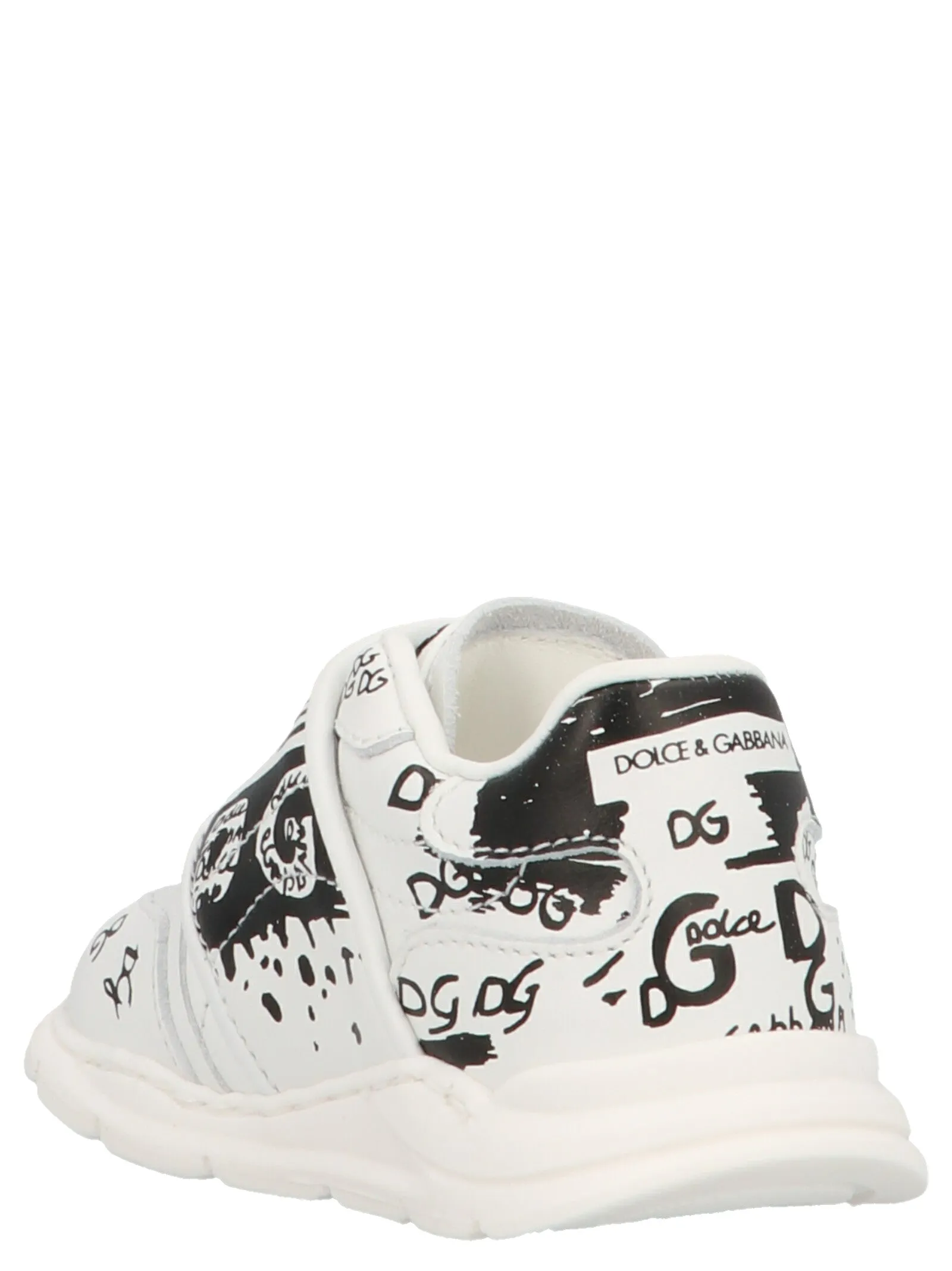 Dolce & Gabbana Kids Daymaster Graffiti Print Sneakers