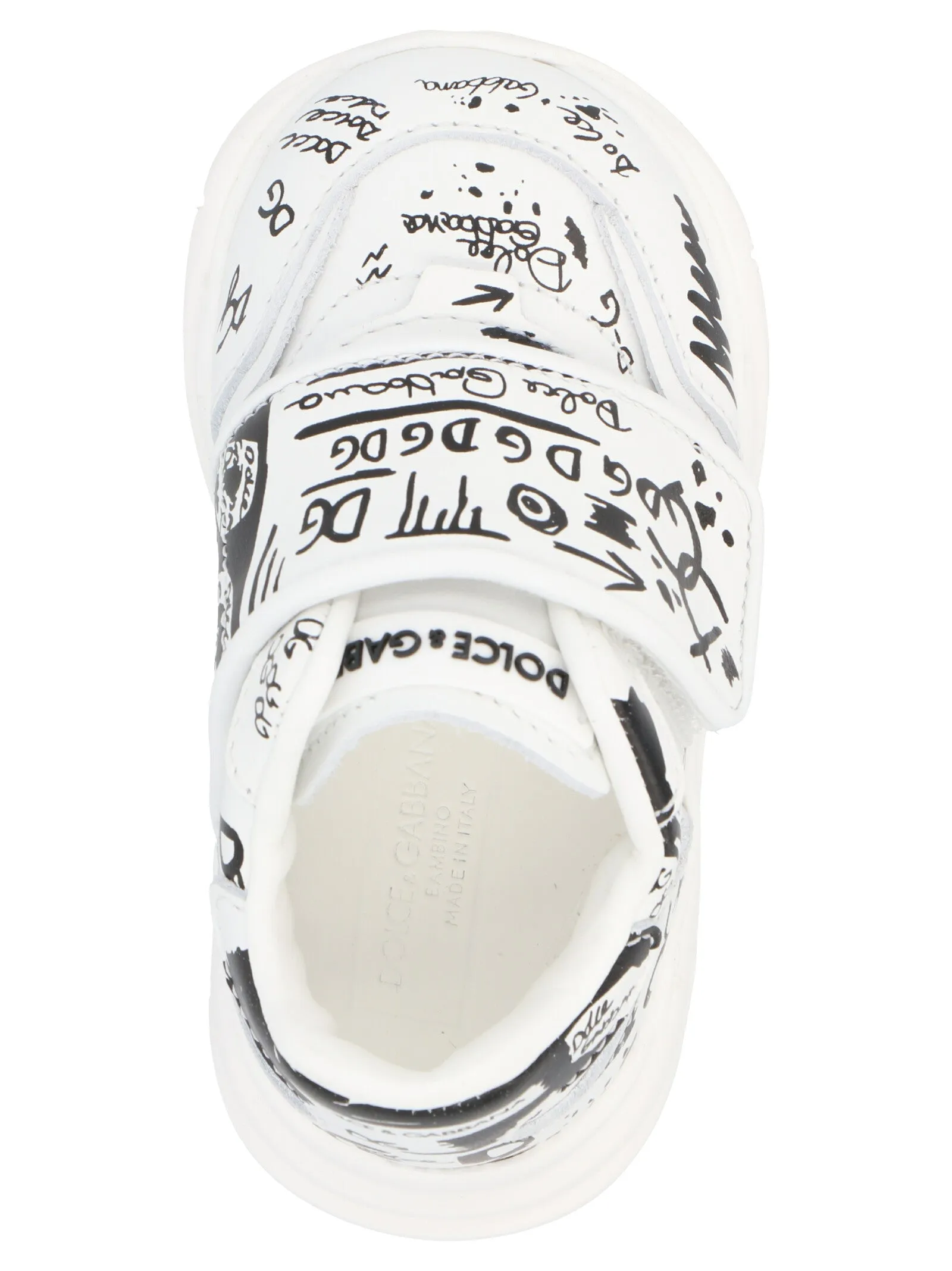 Dolce & Gabbana Kids Daymaster Graffiti Print Sneakers