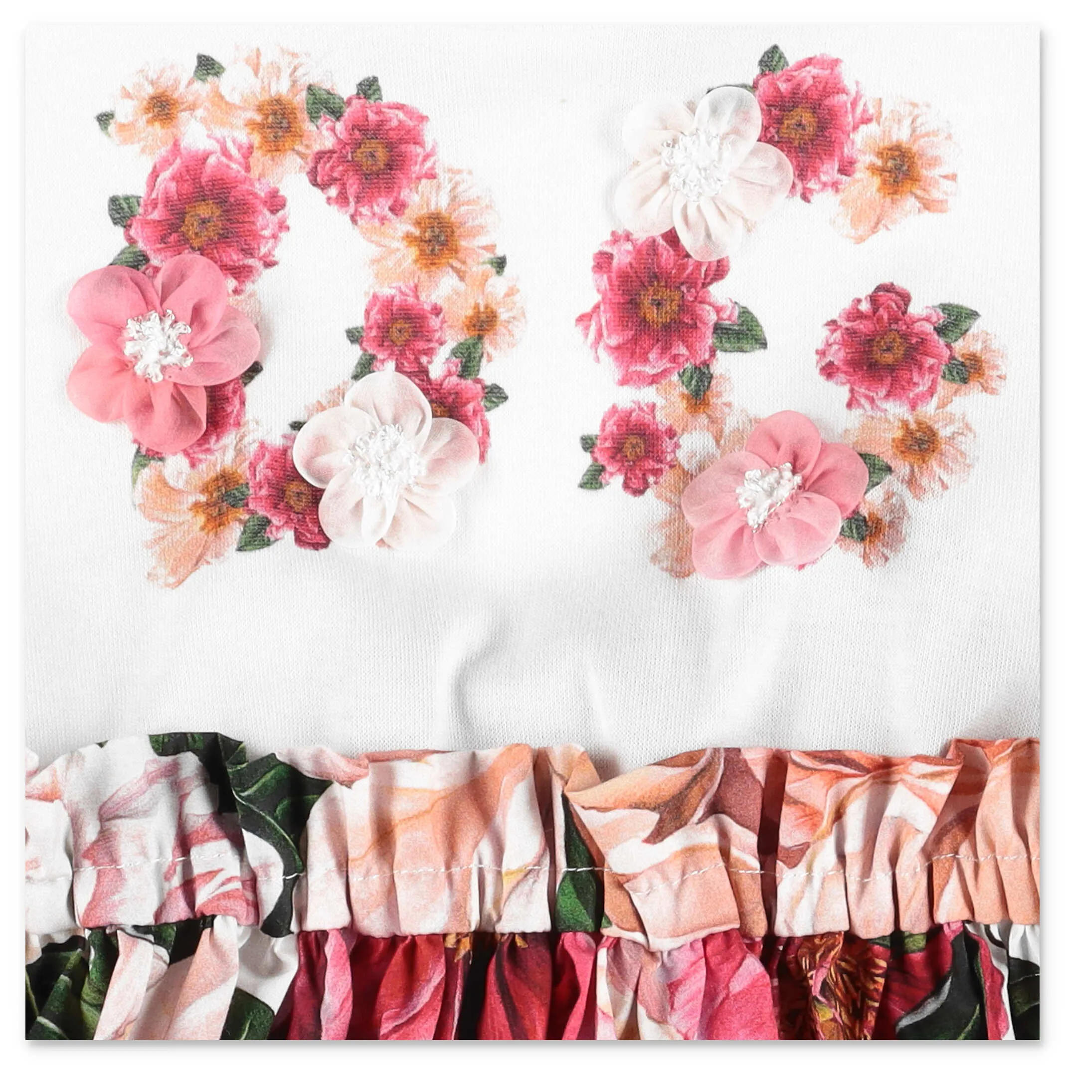 Dolce & Gabbana Kids DG Camellia Print Dress
