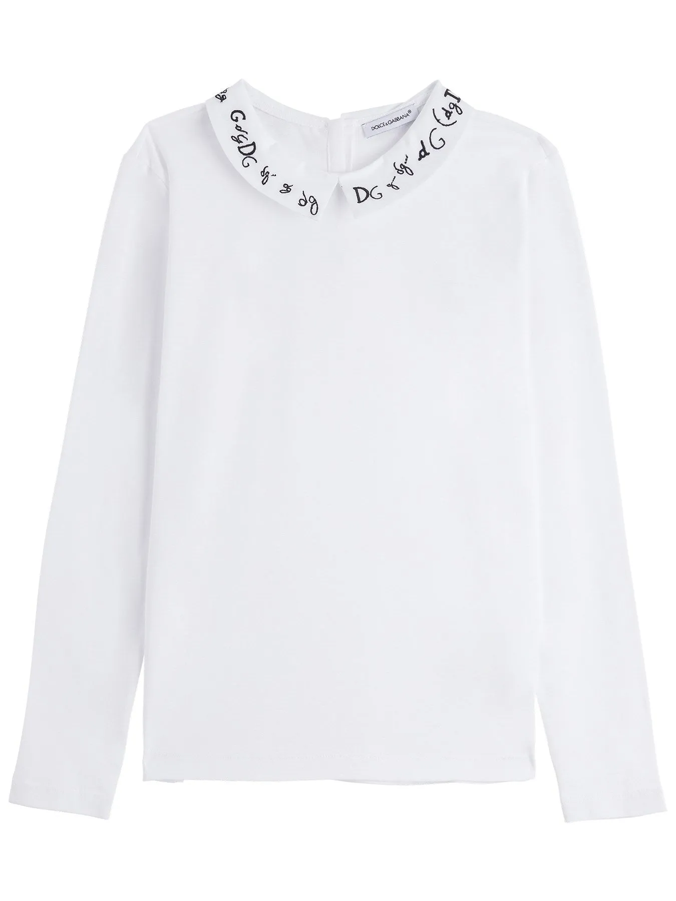 Dolce & Gabbana Kids DG Embroidery Long-Sleeve T-Shirt