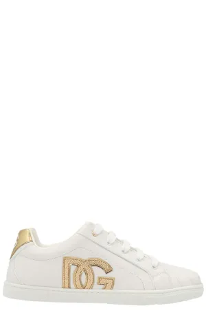 Dolce & Gabbana Kids DG Logo Detailed Sneakers
