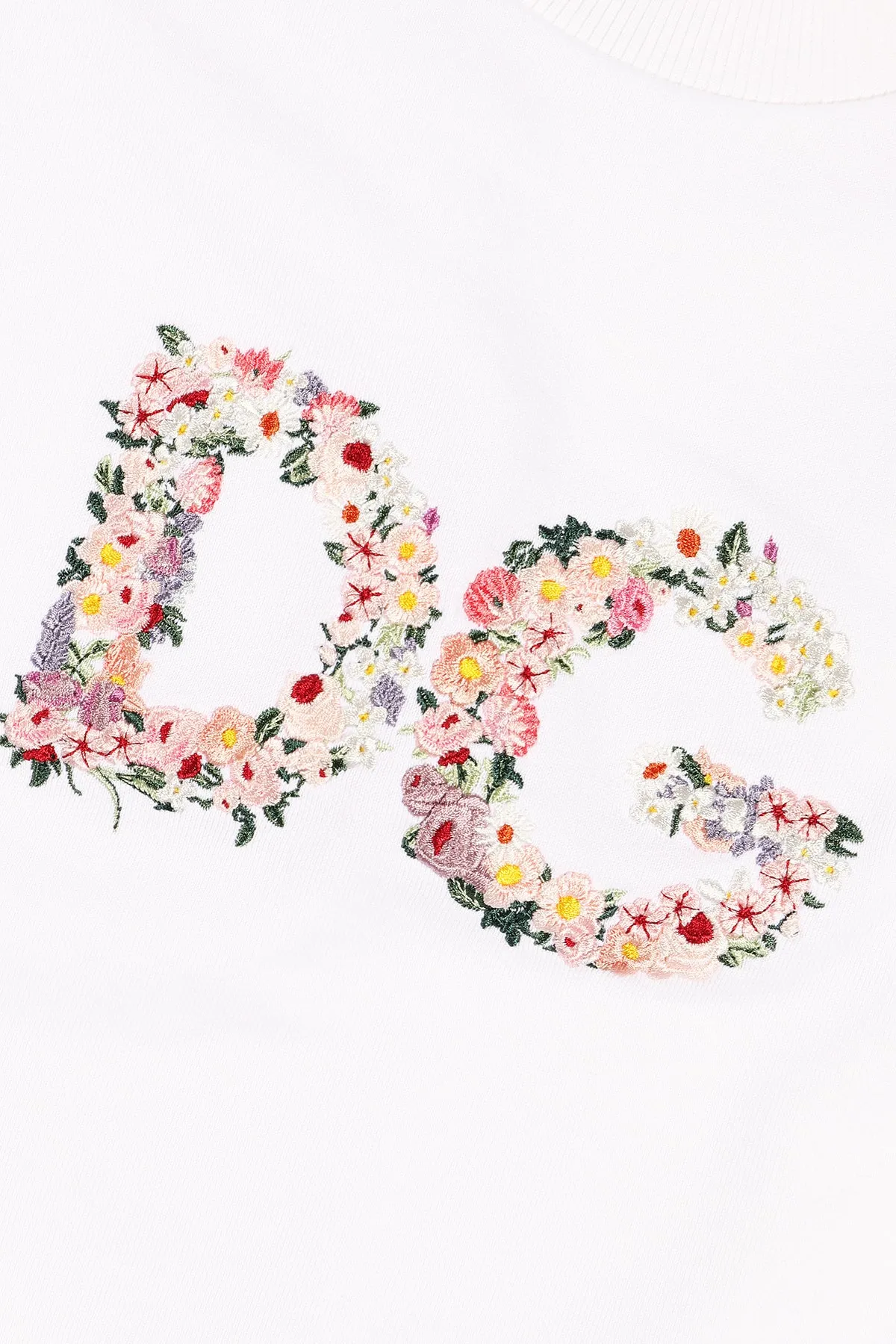 Dolce & Gabbana Kids Floral Print Crewneck Sweatshirt