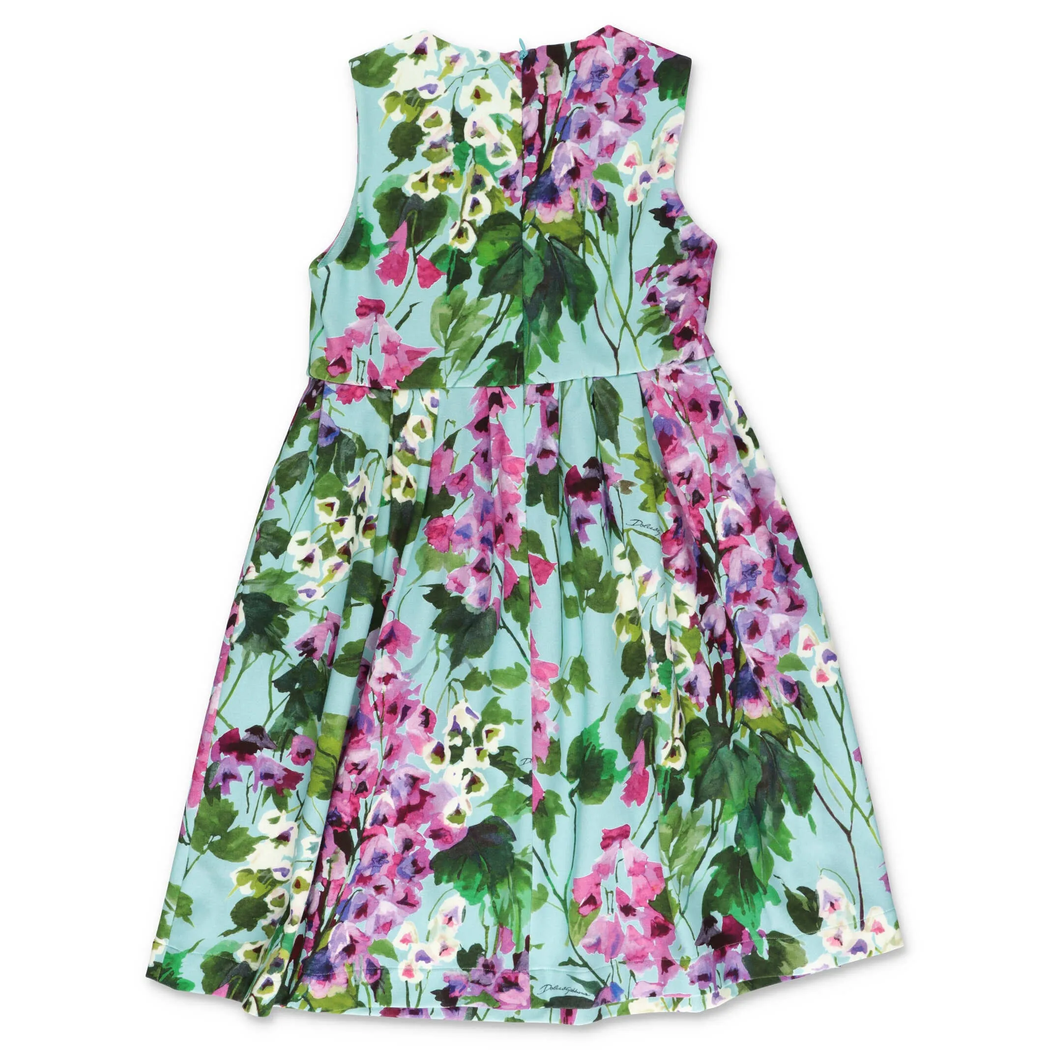Dolce & Gabbana Kids Floral Printed Sleeveless Dress
