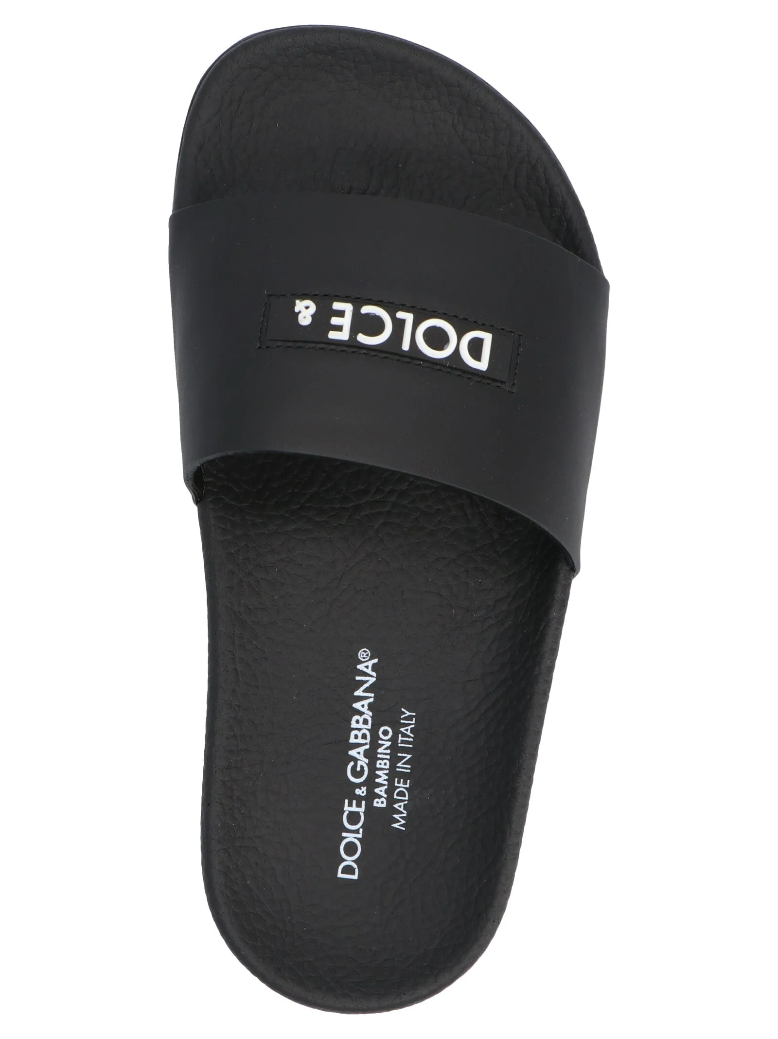 Dolce & Gabbana Kids Logo Embossed Slides