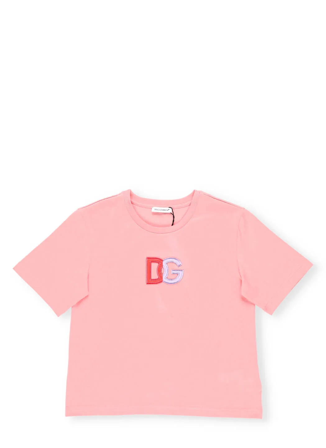 Dolce & Gabbana Kids Logo Embroidered Crewneck T-Shirt