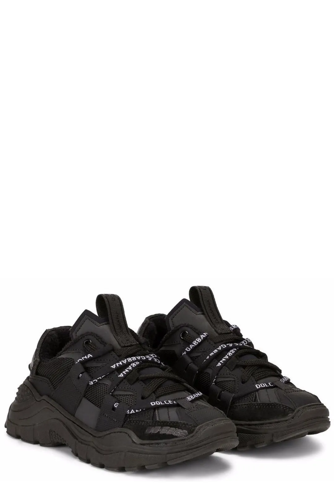 Dolce & Gabbana Kids Logo Lace Sneakers