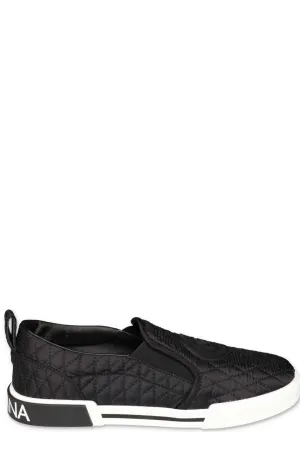 Dolce & Gabbana Kids Logo Patch Sneakers