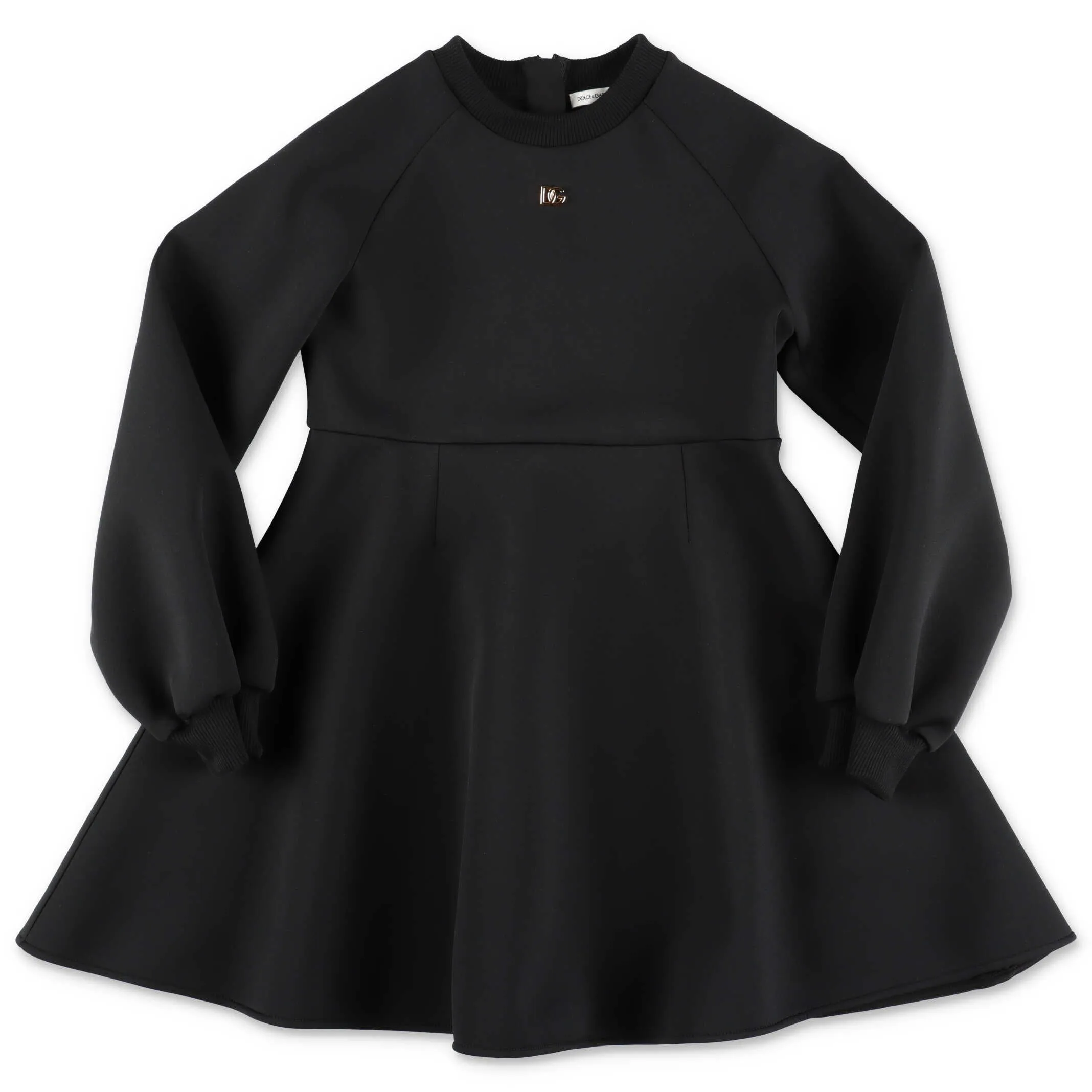 Dolce & Gabbana Kids Logo Plaque Flared Dress