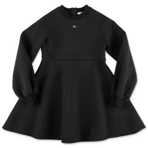 Dolce & Gabbana Kids Logo Plaque Flared Dress