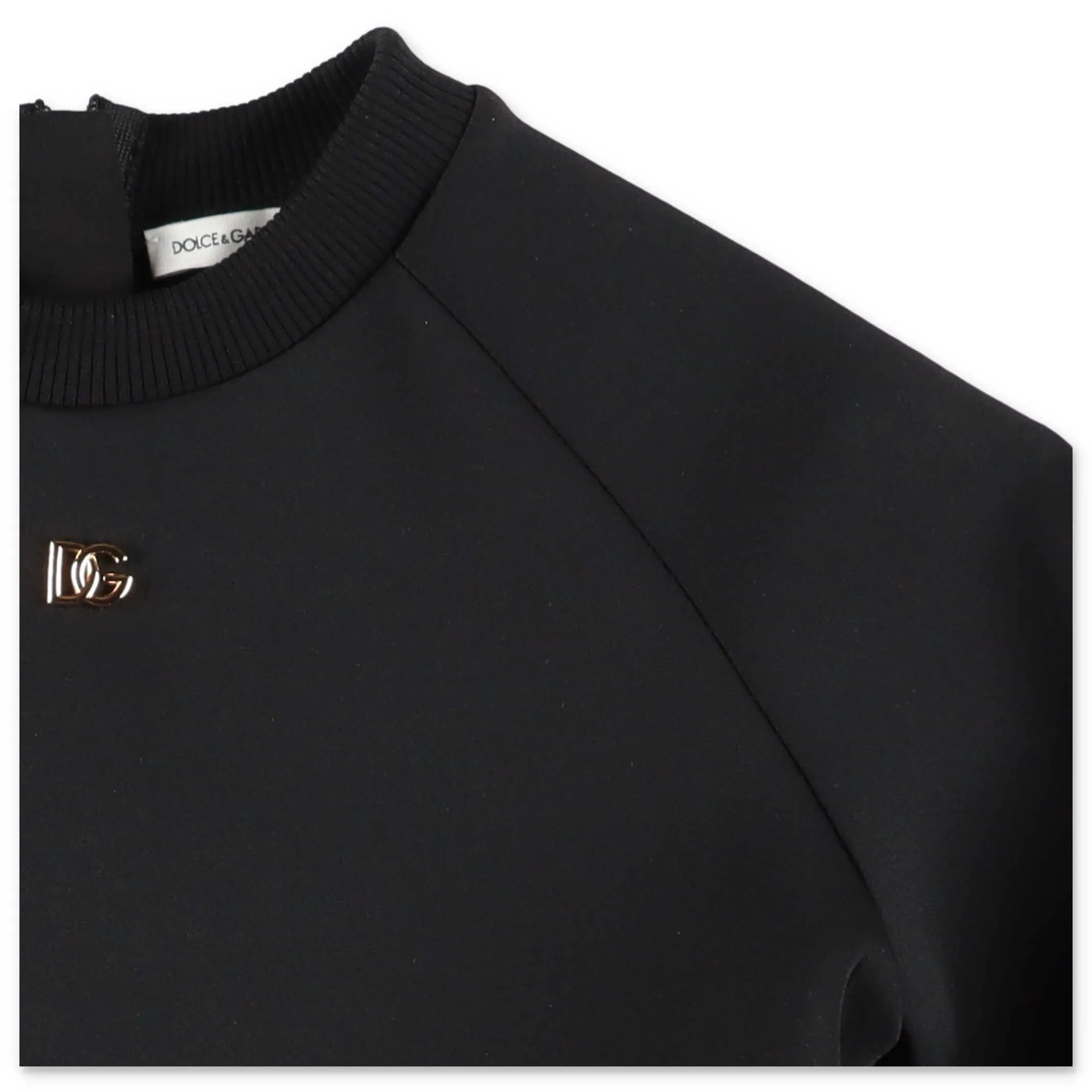 Dolce & Gabbana Kids Logo Plaque Flared Dress