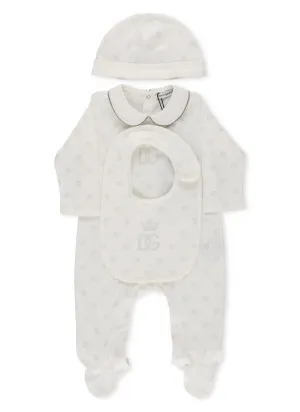 Dolce & Gabbana Kids Logo Print Babygrow Set