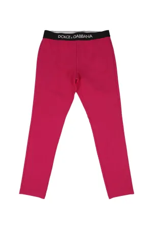 Dolce & Gabbana Kids Logo Waistband Leggings