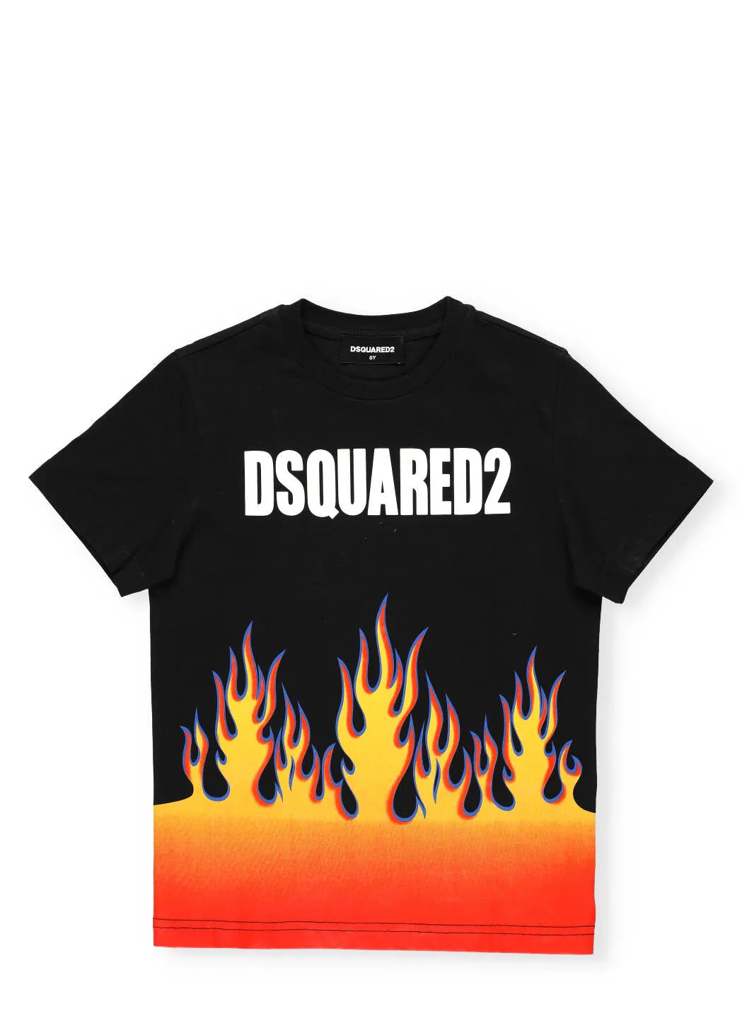 Dquared2 Kids Flame Print Crewneck T-Shirt