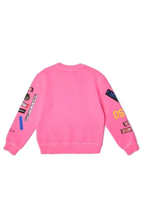 Dsquared2 Kids Allover Graphic Printed Crewneck Sweatshirt