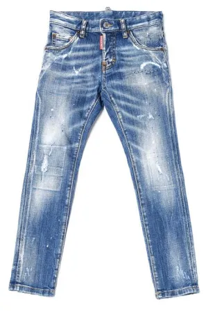 Dsquared2 Kids Cool Guy Logo Patch Jeans