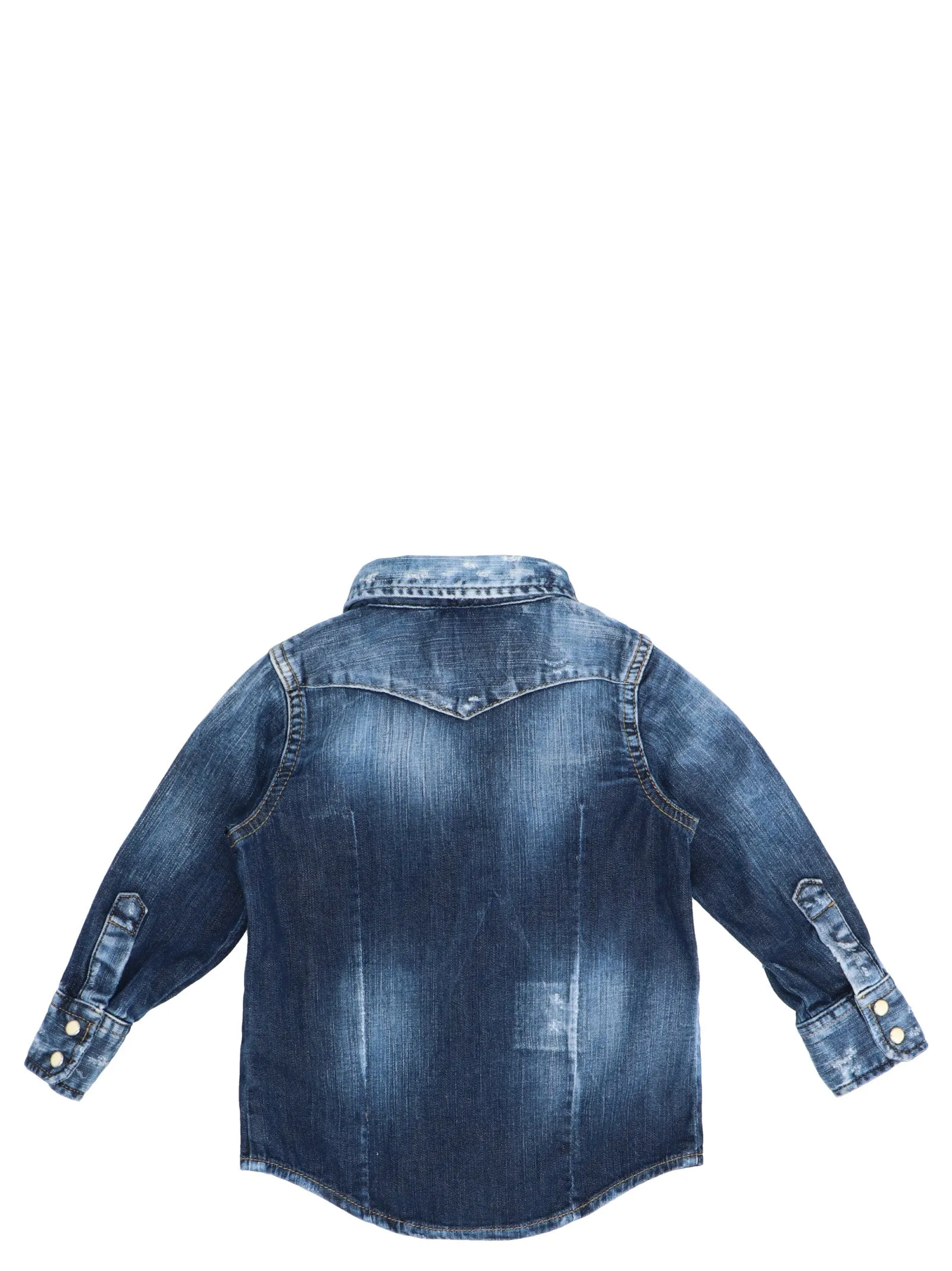 Dsquared2 Kids Distressed Denim Shirt