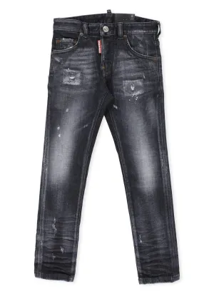 Dsquared2 Kids Distressed Slim Fit Jeans