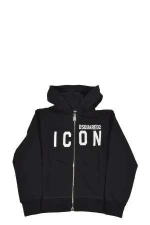 Dsquared2 Kids Icon Logo Printed Hooded Jacket