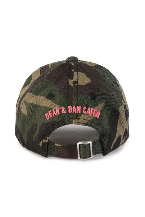 Dsquared2 Kids Logo Embroidered Camouflage Baseball Hat