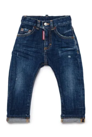 Dsquared2 Kids Logo Patch Distressed Jeans