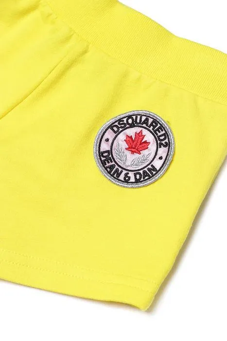 Dsquared2 Kids Logo Patch Drawstring Shorts
