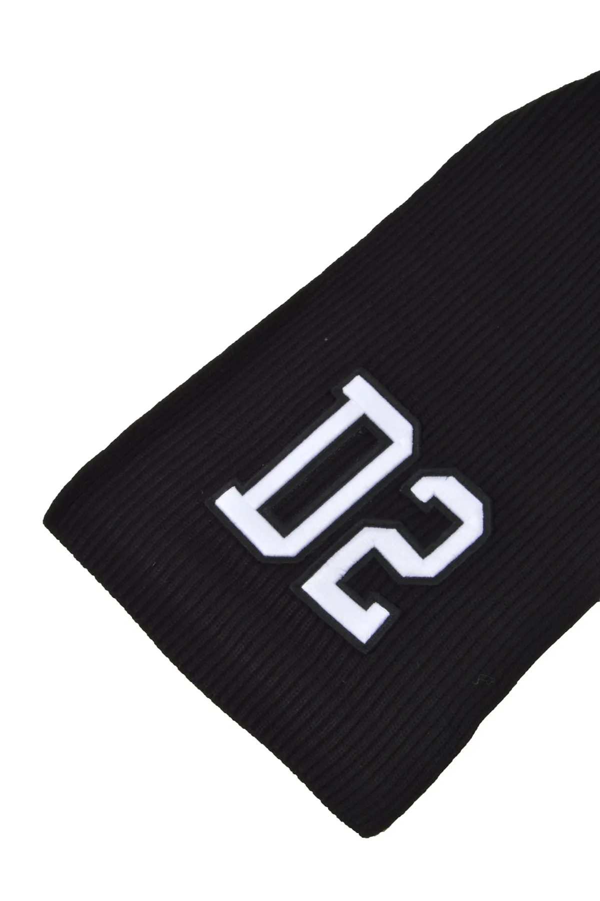 Dsquared2 Kids Logo Patch Ribbed Scarf