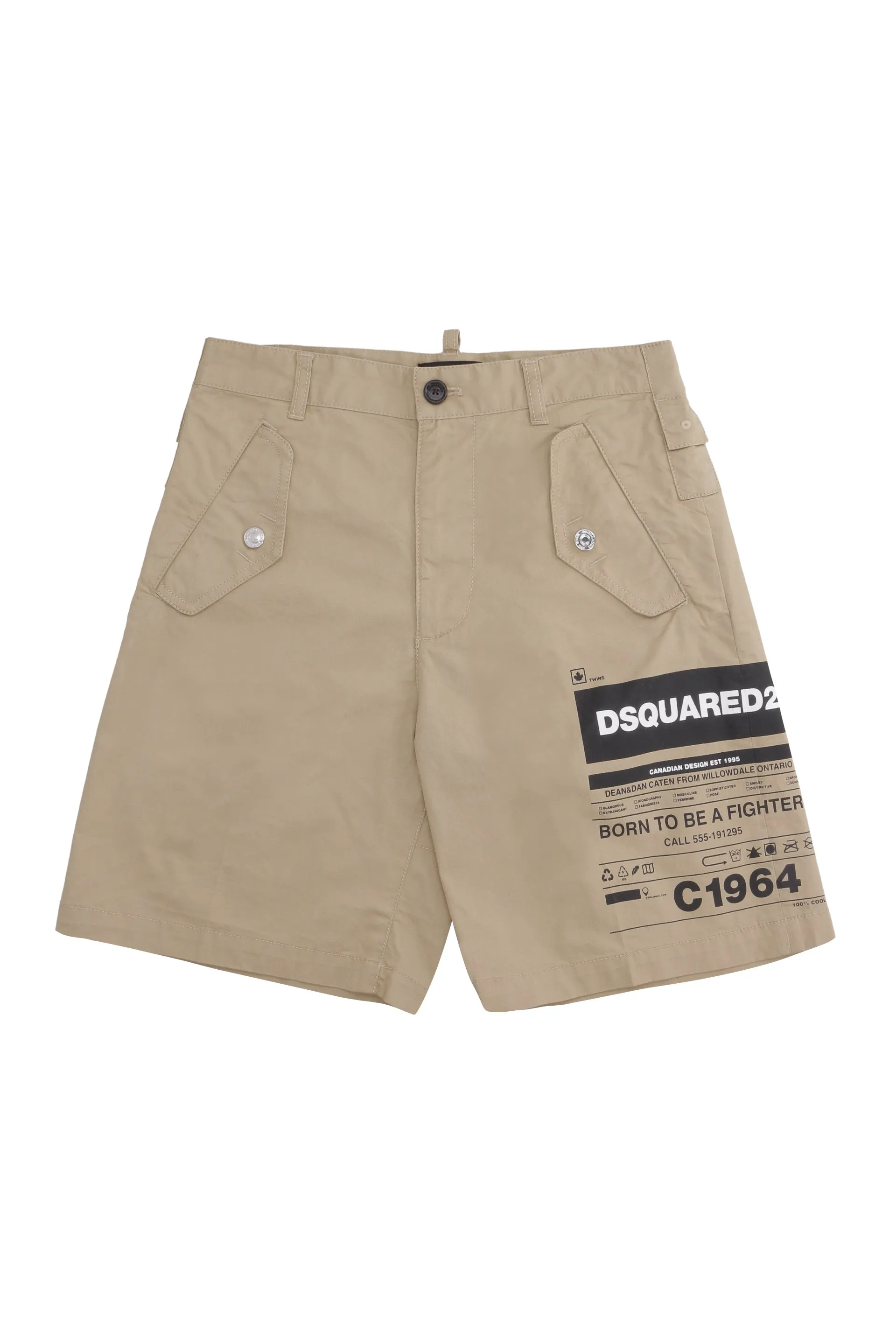 Dsquared2 Kids Logo Printed Bermuda Shorts