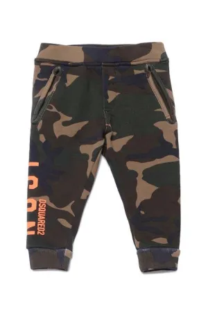 Dsquared2 Kids Logo Printed Camouflage Track Pants