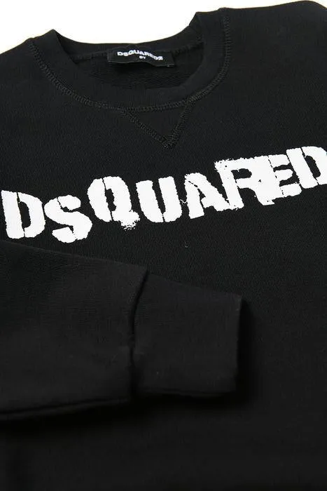 Dsquared2 Kids Logo Printed Crewneck Sweatshirt