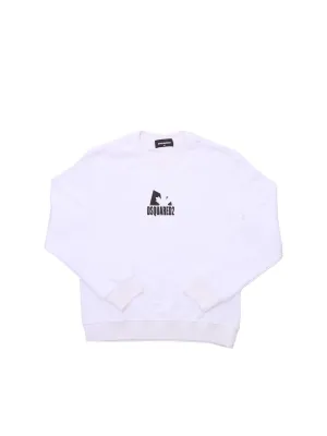 Dsquared2 Kids Logo Printed Crewneck Sweatshirt