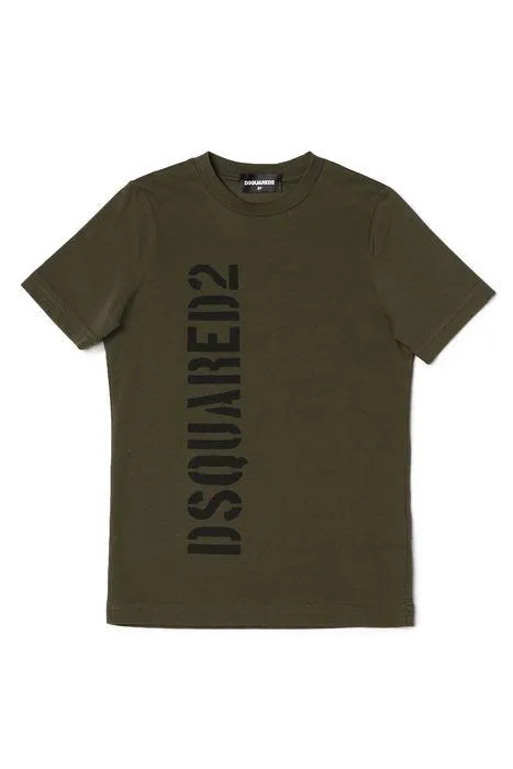 Dsquared2 Kids Logo Printed Crewneck T-Shirt