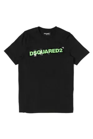Dsquared2 Kids Logo Printed Crewneck T-Shirt