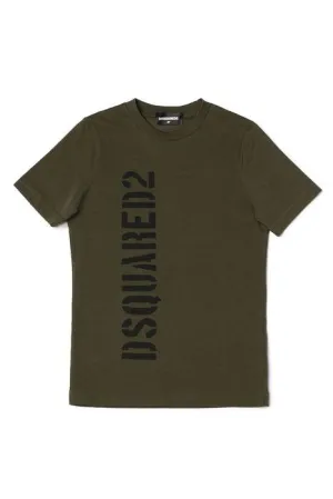 Dsquared2 Kids Logo Printed Crewneck T-Shirt